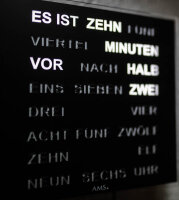 AMS Wortuhr LED Acrylglas-Zifferblatt